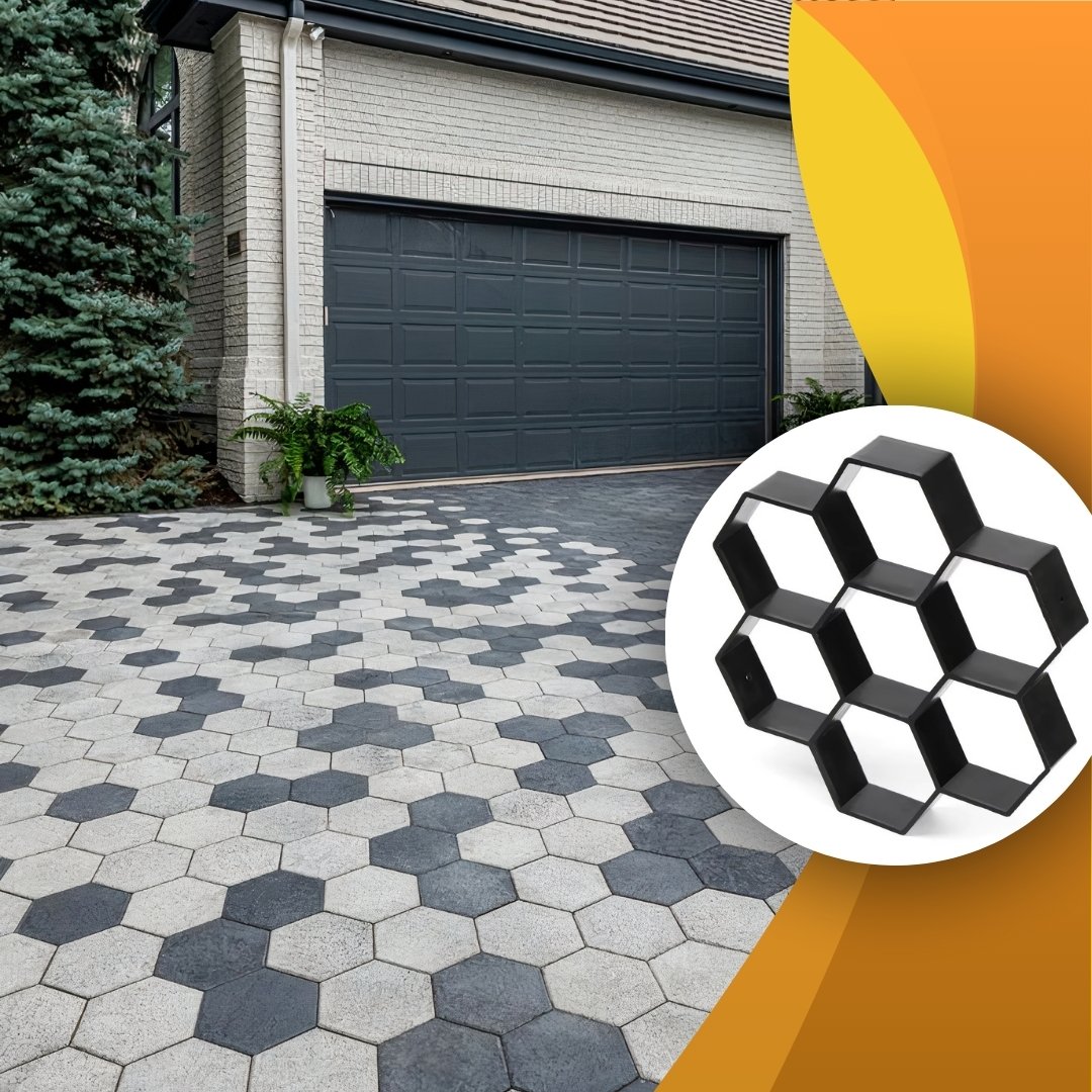 Moule en plastique pour pavage de jardin, pierres décoratives pour ALLées – Image 3