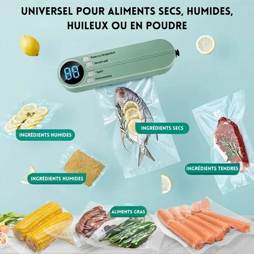 Machine Sous Vide Sans Fil 3 en 1 – Mise sous vide, Scellage Et Pompe externe – Image 4